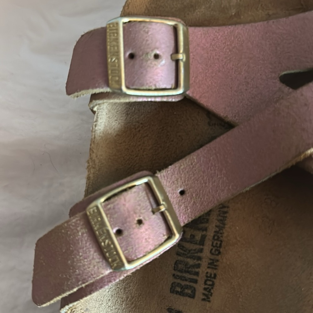 Birkenstock Yao Metallic Pink EU 41 US 10 - Picture 3 of 5